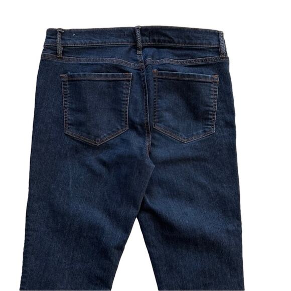 Loft Jeans Dark Wash Mid Rise Modern Skinny Fit Denim Jeans Size 4 - Picture 6 of 12